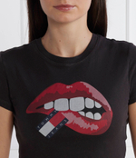 Футболка WASHED TJ LIPS Tommy Jeans - черный(DW0DW17373)