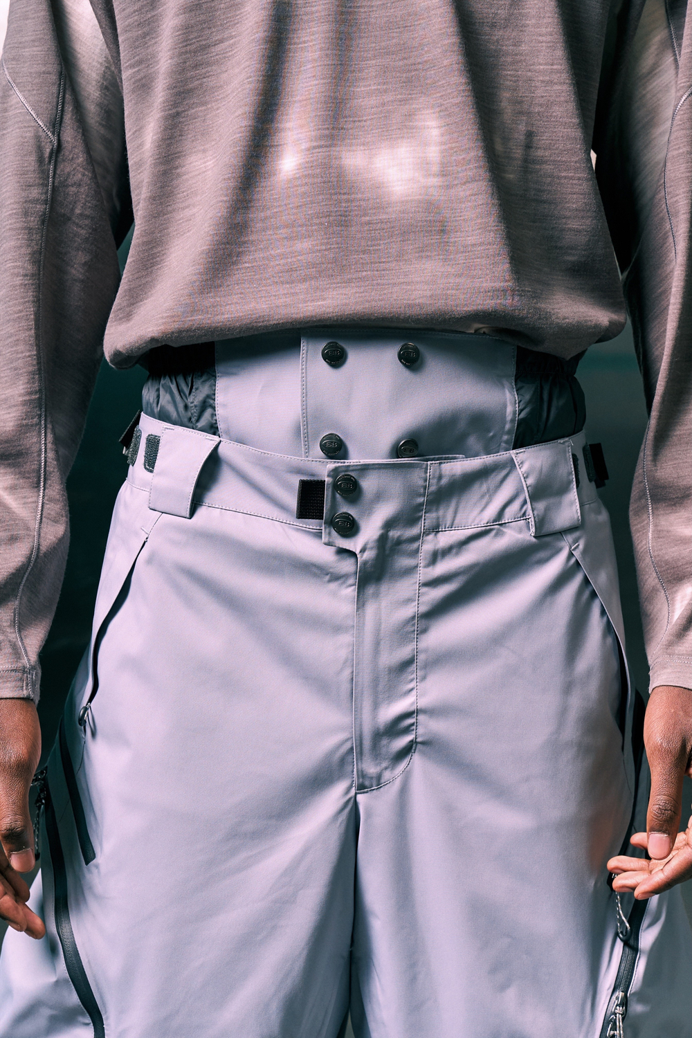 Брюки Nothomme Blue Dermizax RECCO THERMOLITE Ski Pants "Glacial Gray"