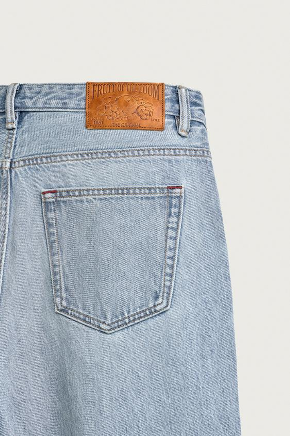 ZARA - FRUIT OF THE LOOM™ ДЖИНСЫ С ПРЯМЫМИ ШТАНИНАМИ, СВЕТЛО-ГОЛУБОЙ