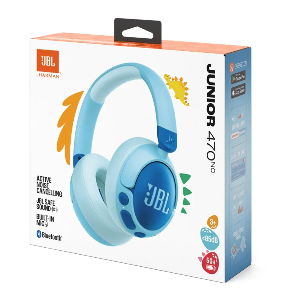 Детские беспроводные наушники JBL Junior 470NC Blue - 7