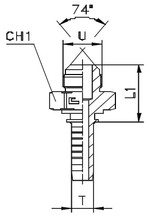 Фитинг DN 20 JIC (Ш) 1.5/16