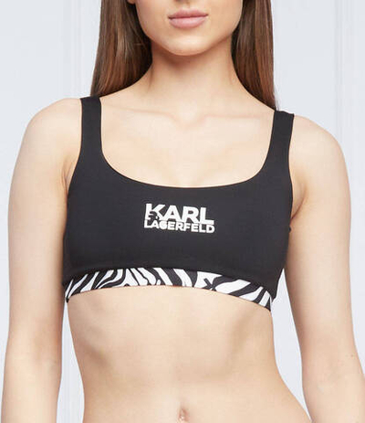 Топ бикини Zebra Karl Lagerfeld - черный(KL22WBT24)