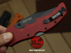 Нож Cold Steel Recon 1 LTW - рукоять бургунди нейлон, клинок черный RK/Н11