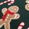 Подушка вязаная с новогодним рисунком gingerman из коллекции new year essential, 45x45 см