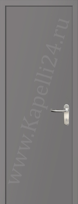 Дверь влагостойкая пластиковая KAPELLI multicolor ДГ RAL 7036 Платиново-серый + коробка