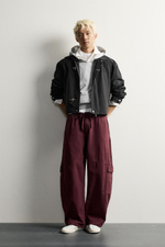 КУРТКА УКОРОЧЕННОГО КРОЯ С МЕТАЛЛИЧЕСКИМИ ЗАСТЕЖКАМИ — ZARA