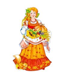 Плакат вырубной "Красавица Осень", двусторонний, А3
