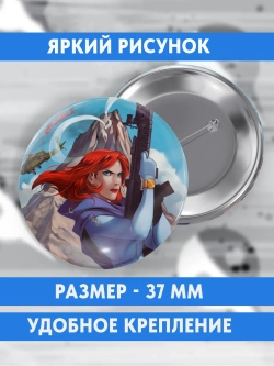Значки на рюкзак Красная Фурия / BUBBLE