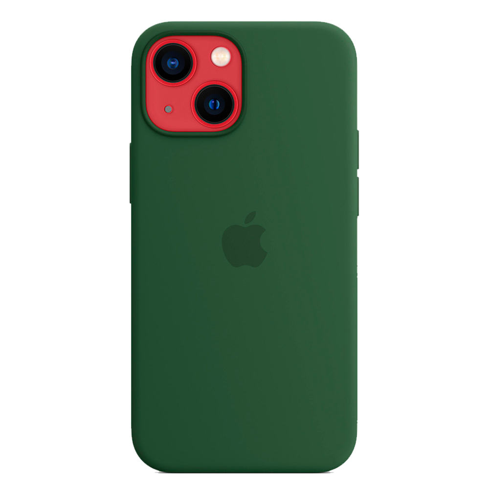 Силиконовый чехол с поддержкой MagSafe Apple Silicone Case для iPhone 13 mini, Clover (Зеленый клевер)