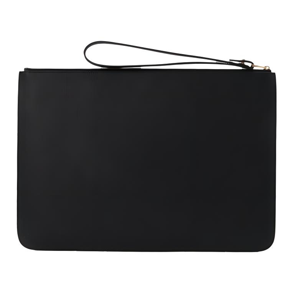 Balenciaga Cow Leather Clutch Men"s Black