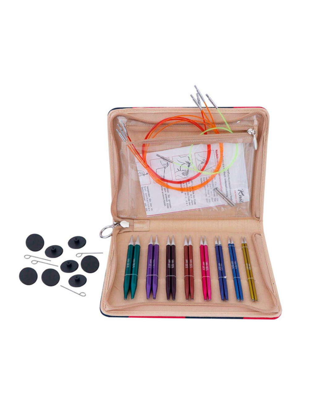Набор съемных спиц Deluxe set, Zing (8 размеров) 47404 Knit Pr