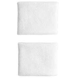 Напульсник теннисный Adidas Short Wristband (OSFM) 2P - white/iron metallic