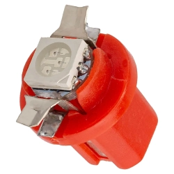 Лампочка светодиодная T8.5-5050-1SMD 12v красная KING T8.5-5050-1SMD R