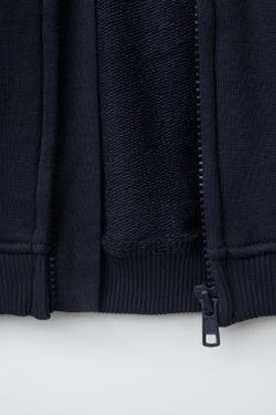 ZARA ХУДИ С МОЛНИЕЙ, МОРСКОЙ СИНИЙ