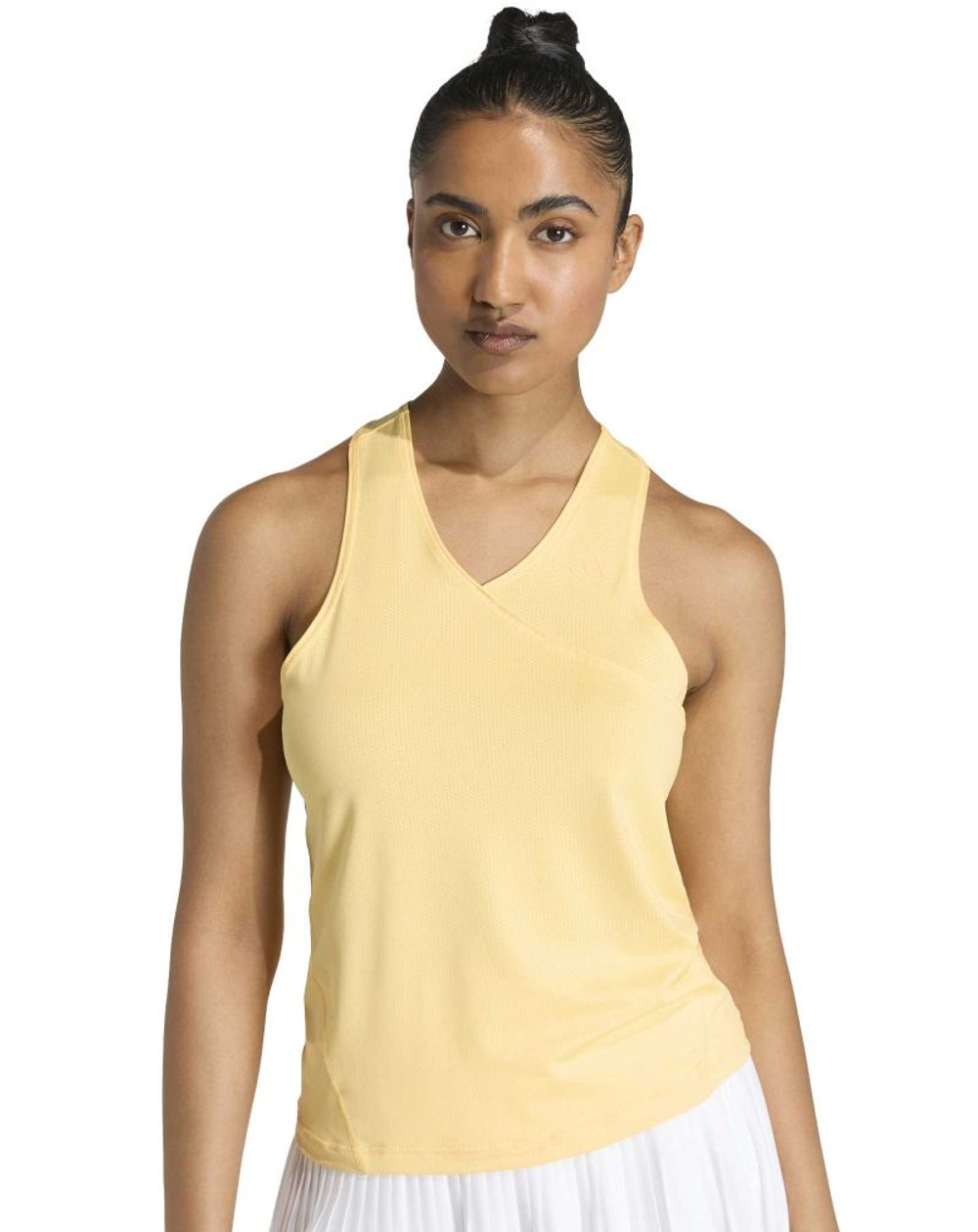 Женский теннисный топ Adidas Tennis Club Climacool V-Neck - ice tangerine