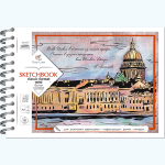 Блокнот-скетчбук SKETCHBOOK MINI 80 А6 60 листов на металлическом гребне