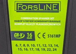 ( 10 K-T ) Набор ключей комбинированных 16пр.(6-19,22,24мм)в пластиковом держателе ForsLine FL-5161MP ( 10 K-T )