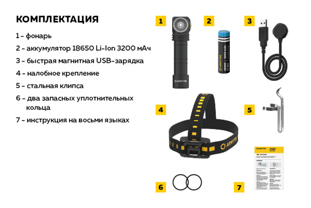 Фонарь Armytek Wizard C2 WUV Magnet USB Ультрафиолет [F08901UF]