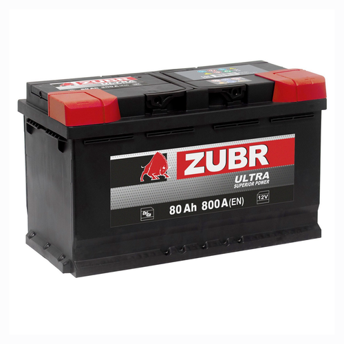 Аккумулятор ZUBR Ultra (80Ah, 800A, R+) ZU800
