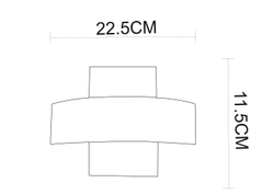 Светильник настенный Arte Lamp Croce A1444AP-1WH