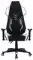 Кресло игровое Cactus Cs-Chr-090 черный/белый экокожа/сетка крестов. нейлон