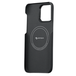 Чехол из арамидного волокна с поддержкой MagSafe PITAKA MagEZ Case 3 600D для iPhone 14 Pro Max, Black / Grey Twill (Cаржевое переплетение)