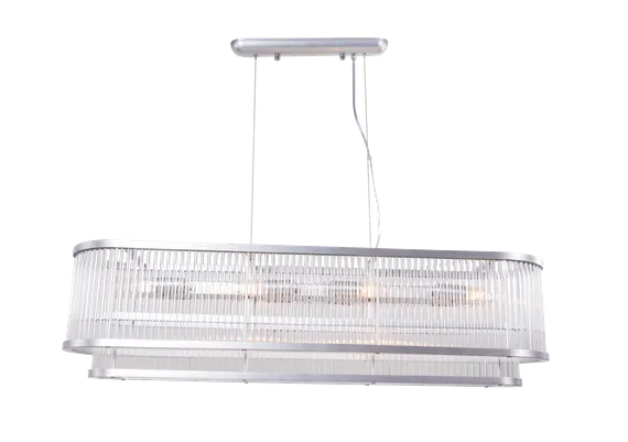 Люстра подвесная NewRgy 2471W/10 SIL+CL, 10×40 Вт, хромированная