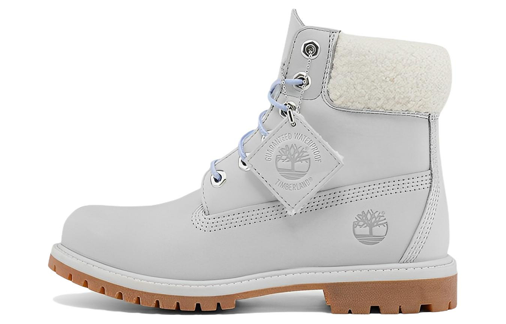 Timberland Premium 6 Inch Waterproof Boot "Light Grey Nubuck" Women"s