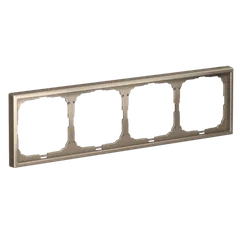 Рамка пластиковая на 4 поста универсальная Systeme Electric ArtGallery Шампань GAL000504
