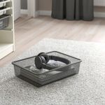 Ящик для хранения IKEA TROFAST (ТРУФАСТ), Темно-серый, 42x30x10 см