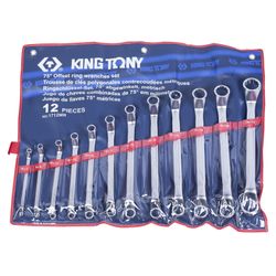 KING TONY (1712MR) Набор накидных ключей, 6-32 мм, 12 предметов