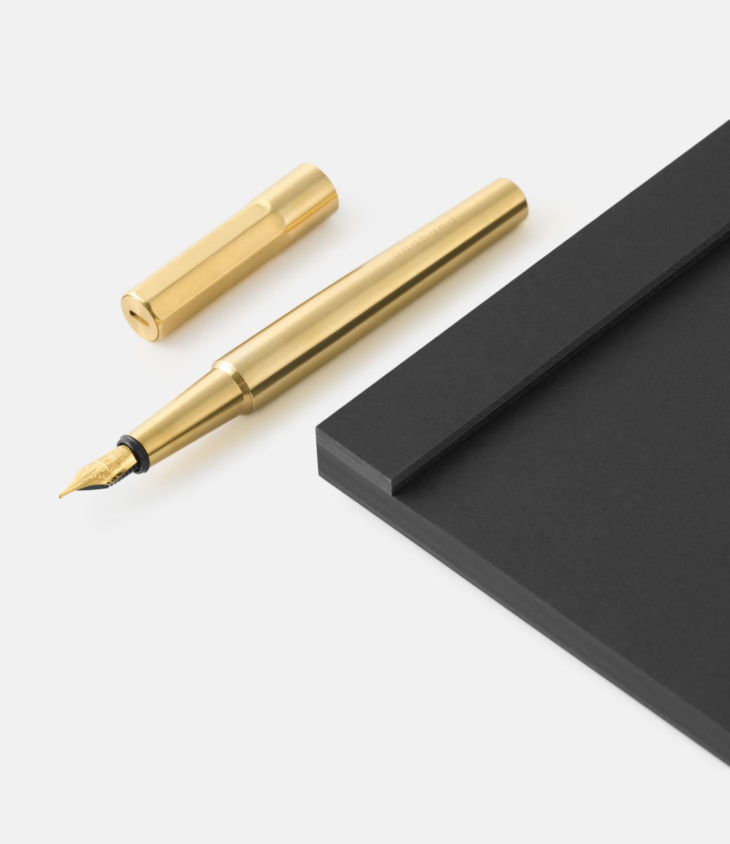 Andhand Method Fountain Pen Brass — перьевая ручка из латуни с конвертером