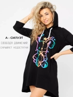 Туника удлиненная больших размеров домашняя теплая