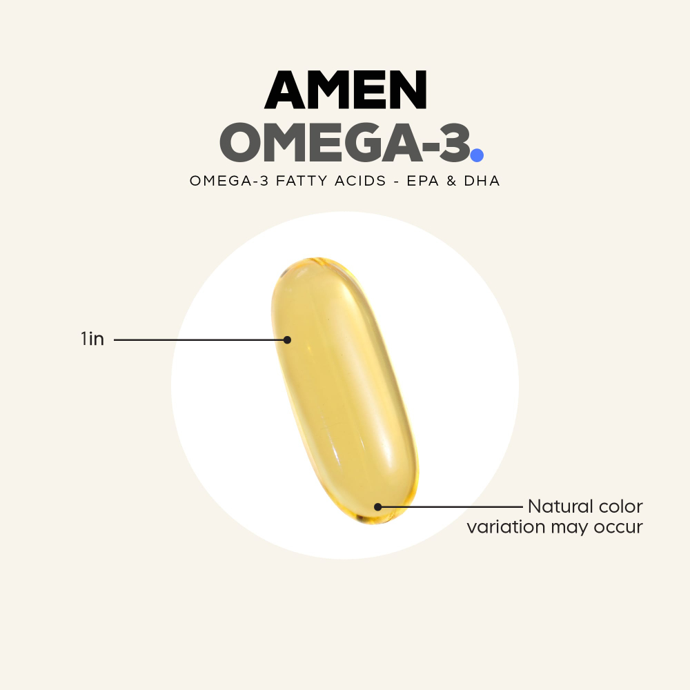 Codeage, Amen, омега-3, 90 капсул (750 мг в 1 капсуле)