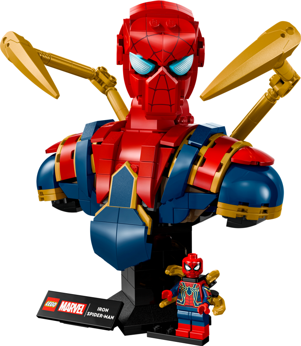Конструктор Лего Марвел Бюст Железного Человека-паука 76326 | LEGO Marvel Iron Spider-Man Bust | набор 379 деталей 18+