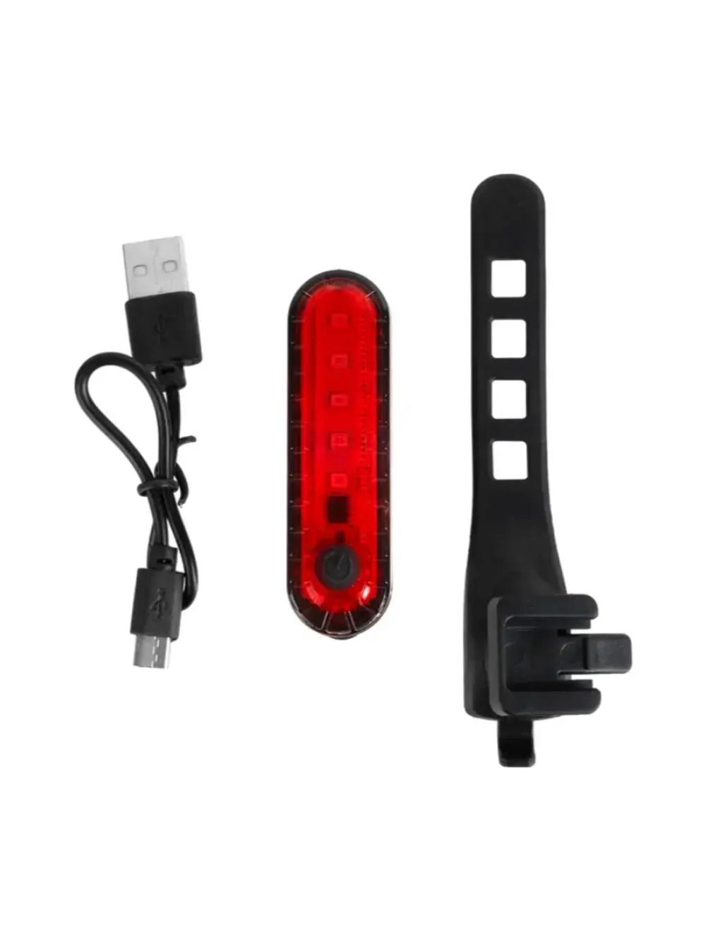Фонарь велосипедный аккумуляторный, с кабелем USB