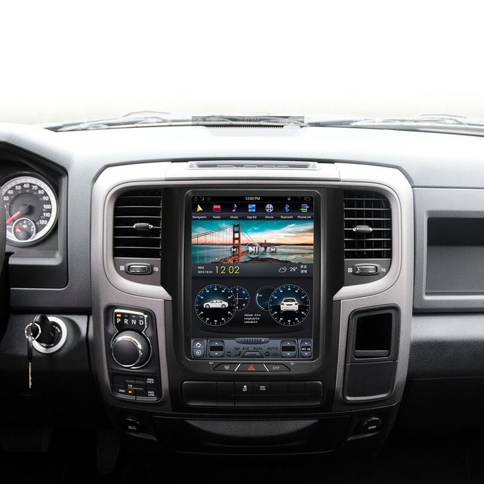 Магнитола для Dodge Ram 1500 2013-2018 - Kuberg ZF-1159-GE вертикальный экран 10.4" в стиле "Тесла" на Android 11, Быстрая, CarPlay, 4G SIM-слот