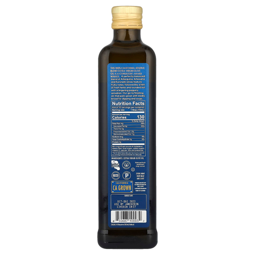 California Olive Ranch, Miller's Blend, нерафинированное оливковое масло высшего качества, 100% сырья из Калифорнии, 500 мл (16,9 жидк. унции)