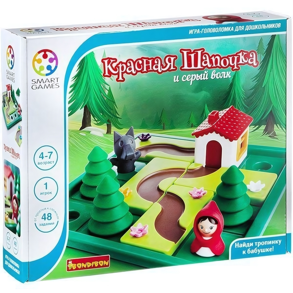 Логическая игра Красная Шапочка и серый волк, арт.SG 021 RU (Bondibon)