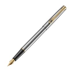 Перьевая ручка Diplomat Traveller stainless steel gold F (D10057453)
