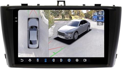 Магнитола для Toyota Avensis T270 2008-2015 (рамка черная) - FarCar BX9-360-8010B монитор 9.5" 2K QLED на Android 13, Быстрая, CarPlay, 4G SIM-слот, 4 камеры в комплекте