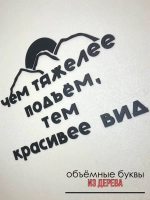 Декорация настенная надпись объемная