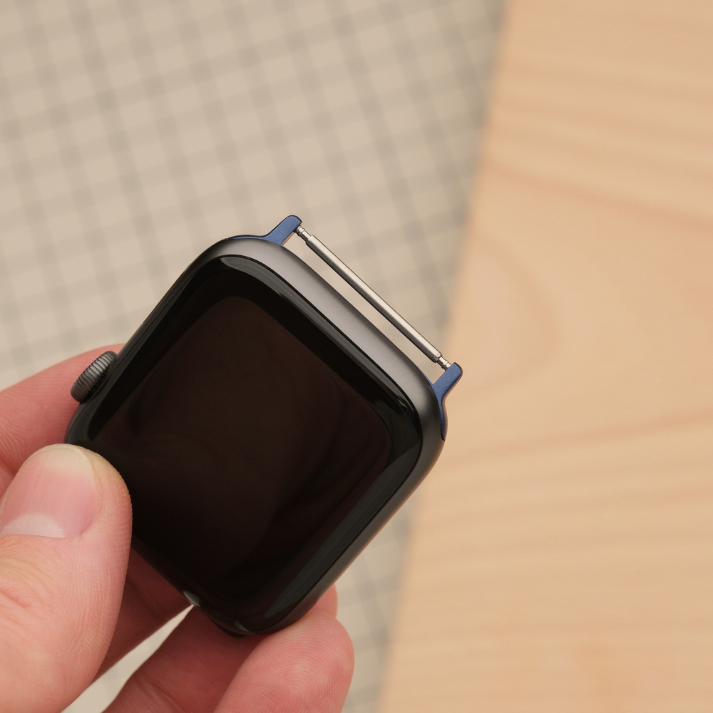 Синие адаптеры на шпильках для Apple Watch (цвет Blue)