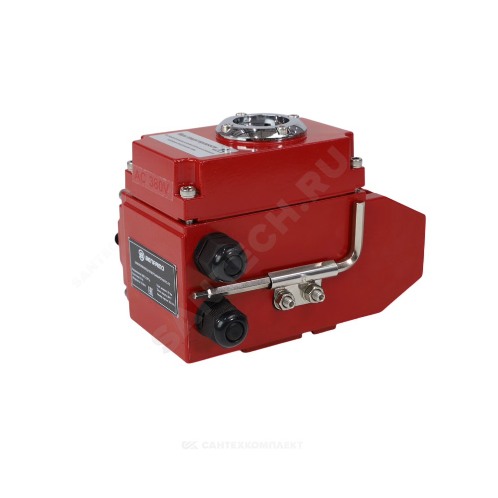 Электропривод четвертьоборотный QB-070 F05/F07 14х14/11х11 квадрат 380В IP67 Benarmo