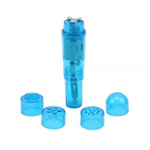 Мини-вибромассажер со сменными насадками The Ultimate Mini Massager (Цвет: синий)