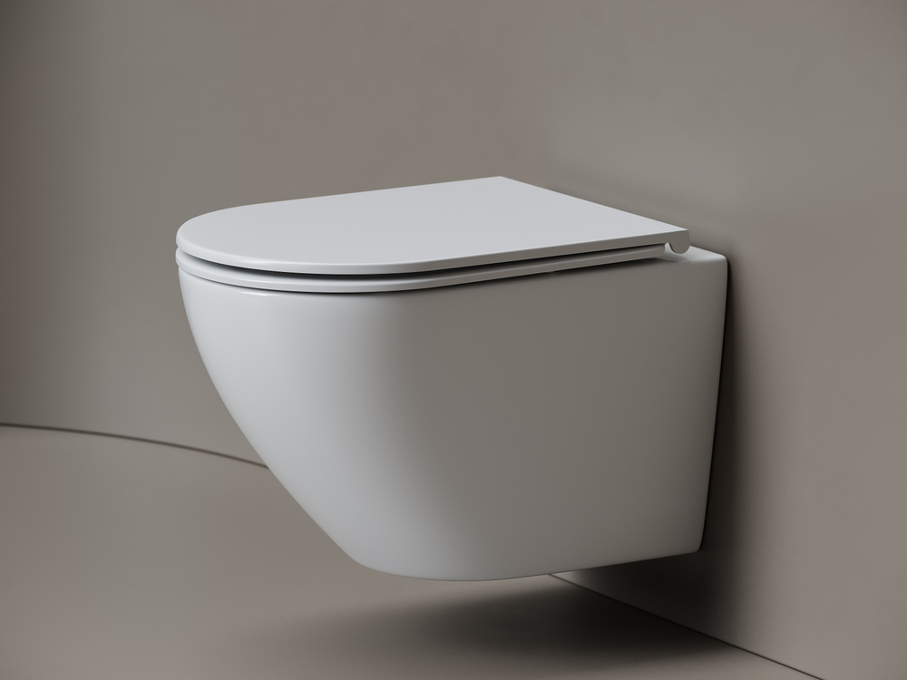 Унитаз подвесной Ceramicanova Вихрь (Whirl) торнадо 3.0 сиденье микролифт белый CN11007T