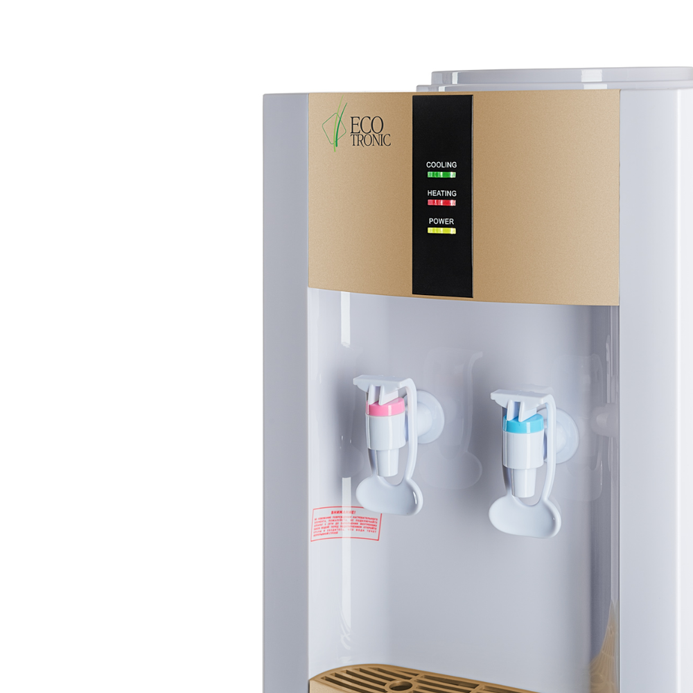 Кулер для воды Ecotronic H1-LCE Gold со шкафчиком