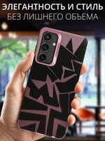 Дизайнерский чехол из пластика для SAMSUNG GALAXY S23 FE с усиленной защитой камеры и глянцем