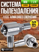 Система пылеудаления для коронок по бетону 11/4"-М18