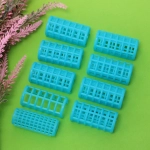 Бигуди пластмассовые с зажимом 8шт, цвет микс, d=30мм